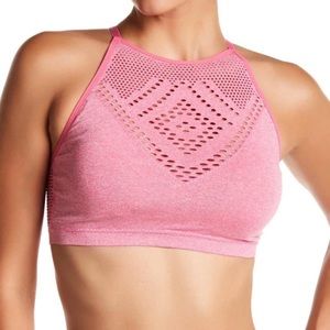 Pink soft Bra Medium Pink lined padded racerback